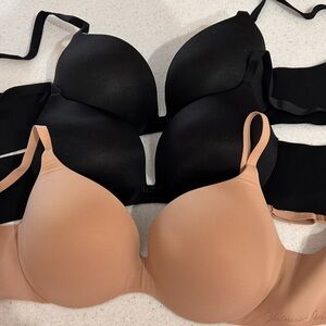 Victoria's Secret Bras - 32 DD 2 Black 1 Nude